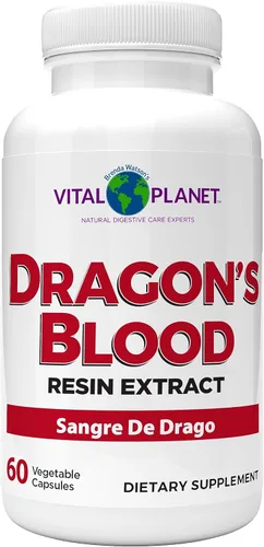 Vital Planet - Extracto de resina de sangre de dragón Croton Lechleri Sangre de Drago (Sangre de Grado) Suplemento de salud digestiva de origen