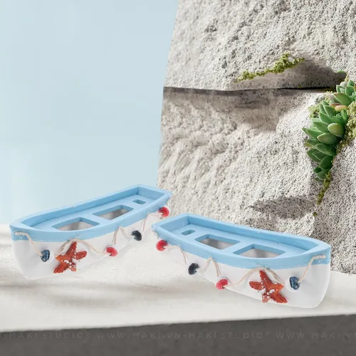 Vista 2 de Cabilock Modelo de velero de estilo mediterráneo de 7.28 pulgadas, decoración náutica de madera para oficina, mesa, dormitorio, sala de estar