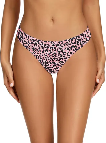 Vista 3 de voenxe - Tangas para mujer, sin costuras, invisibles, sin líneas, transpirables, cómodas, paquete de 5unidades