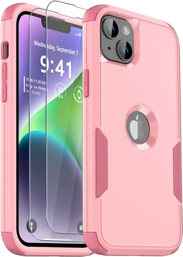 Vista 14 de Funda para iPhone 12, 2 protectores de pantalla de vidrio templado, 10 pies a prueba de caídas, antideslizante, a prueba de golpes, para iPhone 12