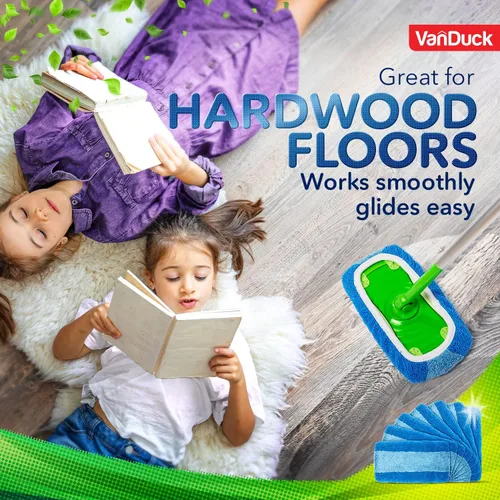Vista 8 de VanDuck Almohadillas reutilizables para fregona resistentes para mascotas compatibles con Swiffer Sweeper (paquete de 2) – Almohadillas