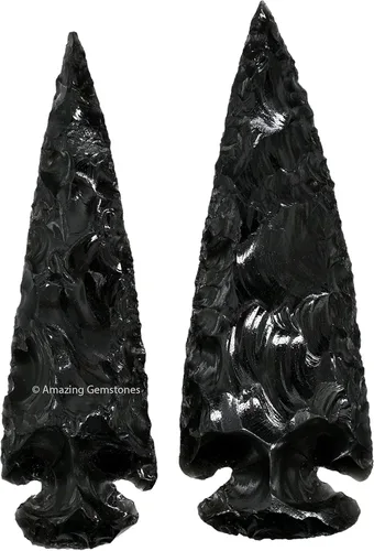 Vista 38 de Amazing Gemstone Punta de flecha de cuarzo Aura de Titanio, cristal y piedra curativa, cabeza de flecha de roca pedernal – 2 a 3 puntas de flecha