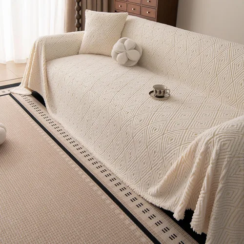 Vista 62 de ROOMLIFE Manta Funda Azteca Bohemia para Sofá, Decoración del Hogar Estilo Granja, Fundas de Sofá para Loveseat, Sofás de 2/3 Cojines, Apta