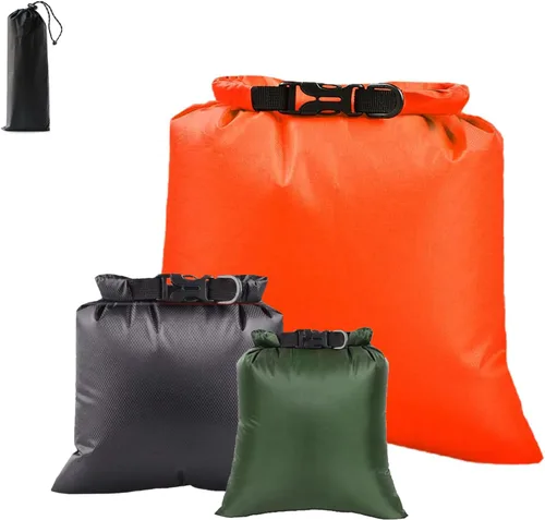 Vista 24 de 6 bolsas secas impermeables, bolsas secas ligeras para kayak, impermeables, bolsa impermeable al aire libre para kayak, senderismo, canotaje