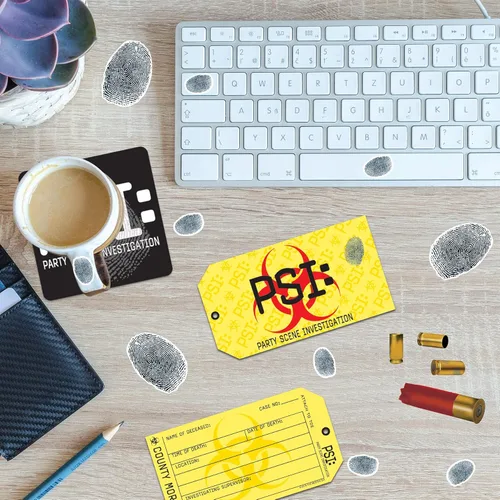 Vista 4 de Beistle 54242 - 22 piezas de huellas dactilares para pared, 1 lámina, 12 x 17 pulgadas, negro/blanco