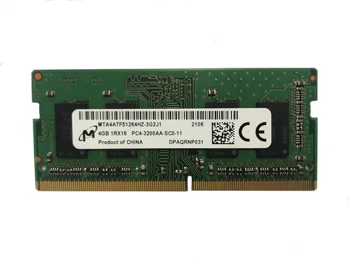 MICRON 4GB DDR4 3200MHz PC4-25600 1.2V 1R x 16 SODIMM Módulo de memoria RAM para portátil MTA4ATF51264HZ-3G2J1, paquete del OEM