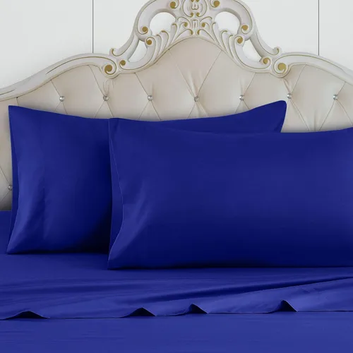 Vista 39 de Juego de sábanas de 4 piezas, 100% algodón, para mayor suavidad y comodidad de 800 TC 4 vías de ajuste elástico, 16 pulgadas DP transpirable