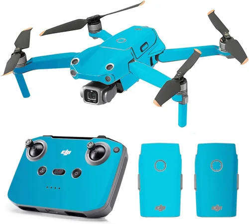 Vista 31 de SopiGuard Skin for DJI Mavic Air 2s Juego completo de calcomanías de vinilo de precisión + controlador + 3 fundas de batería (blanco mate)