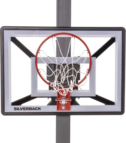 Vista 22 de Silverback Aro de baloncesto Junior Youth de 33 pulgadas con tecnología de montaje Lock 'n Rock para postes redondos y verticales, negro (B8410W)