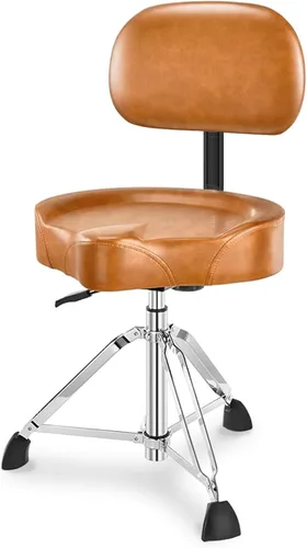 Vista 11 de Banco de tambor de sillín, trono de batería hidráulico de servicio pesado, asiento de batería de espuma viscoelástica ergonómico, silla de batería