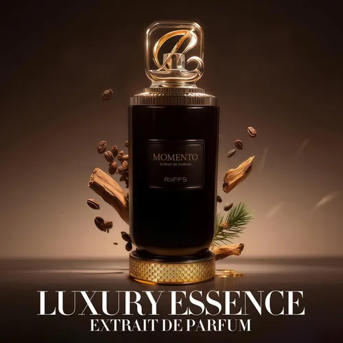 Vista 4 de Cologne Momento para Hombre Cálido Perfume Ámbar Especiado Eau de Parfum Perfume duradero de 100 ml con Mandarina, Rosa Damascena, Oud, Madera