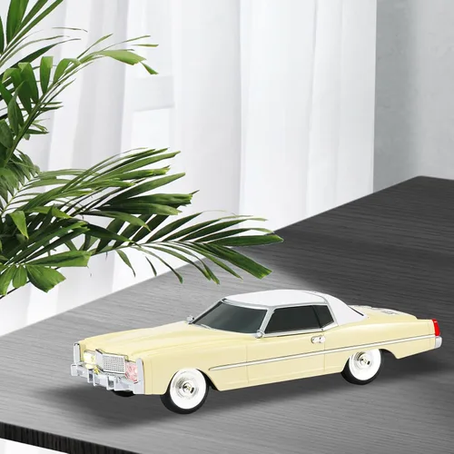 Vista 6 de WS-1966 Retro Sedan Bluetooth Car Replica Altavoz – HD Stereo, TWS, FM, USB/TF, luces LED, Tipo-C – Altavoz portátil para coche con micrófono