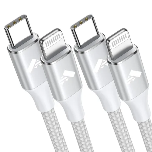 Vista 8 de Cable USB C a Lightning de 10 pies [certificado Apple MFi] Cargador rápido para iPhone USB C, suministro de energía, tipo C a Lightning, cable