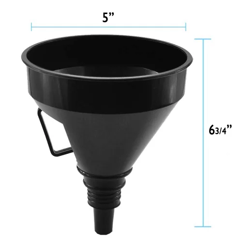 Vista 4 de 2 PC Auto Coche Motocicleta Barco Flexible Embudo Grande Aceite Agua Gas Combustible Boquilla Blk