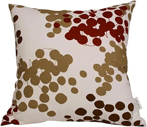 Vista 33 de TangDepot - Fundas de almohada decorativas 100% de algodón con estampado floral, fundas de almohada hechas a mano - (12 x 12 pulgadas, Negro Claro)
