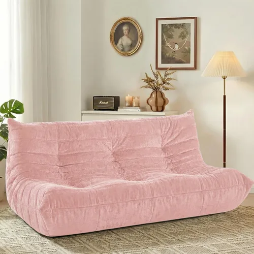 Vista 41 de HABUTWAY Puf Otomano, Reposapiés, Silla junto a la Chimenea, Sofá Puf Perezoso de Espuma Viscoelástica para Sala de Estar, Dormitorio, Dormitorio