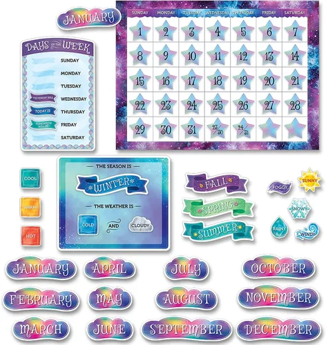 Vista 7 de Creative Teaching Press Bold & Bright - Juego de calendario, tablón de anuncios CTP y exhibición para el aula, 67 piezas