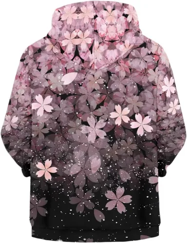 Vista 3 de YEXIATODO Sudaderas con capucha y cremallera para niñas adolescentes, camisas de manga larga 6-16T