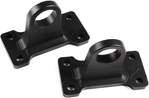 Vista 4 de Gancho de remolque resistente de aleación de aluminio para Land Rover Defender 90 110 2020-2022 Kit para accesorios de remolque (2 unidades, negro)