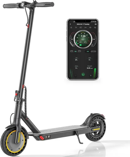 Vista 9 de Qlaway 8.5" E Scooter for Adults 19/22 MPH 350/500W Motor 187.2/288.6/441WH Battery, Motorized Scooter Up to 22 Miles Range, Foldable Bearing 265
