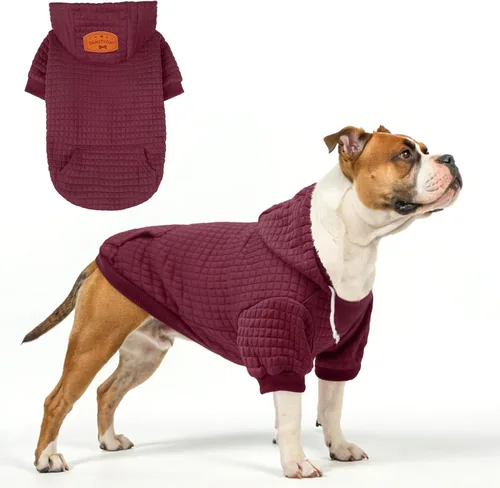 Vista 28 de BEAUTYZOO - Sudadera con capucha para perros macho o hembra pequeños, medianos y grandes, ropa cálida de invierno y otoño, talla S o M, suéter