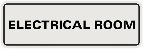 Vista 9 de All Quality Letrero eléctrico estándar para habitación, color negro, pequeño (1 unidad)