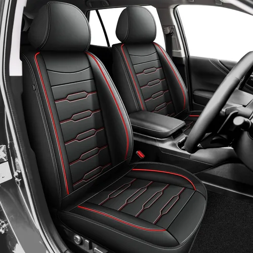 Vista 18 de Funda de asiento de piel sintética compatible con Honda Civic 2003-2015/2022-2025 2026, protector de asiento de automóvil compatible con bolsa