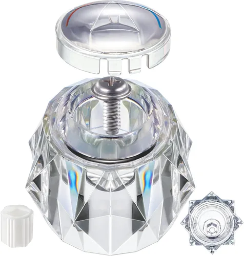 Vista 8 de Dreyoo Manija de grifo compatible con Delta RP17451, manija de grifo de repuesto con orificio de desplazamiento para ducha/bañera, perilla de 2-1/2
