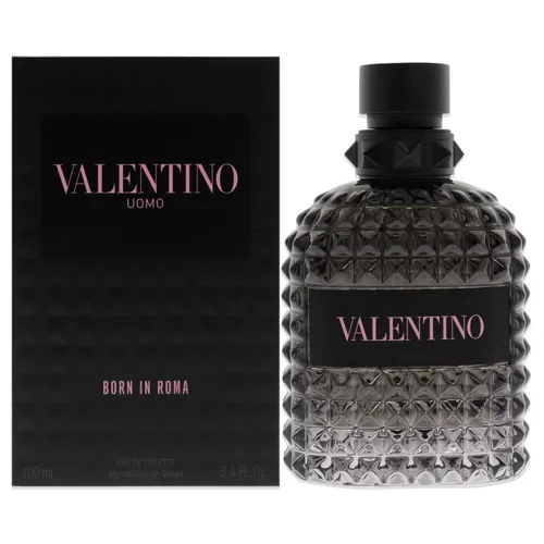 Vista 3 de Valentino Uomo Born in Roma Eau De Toilette Spray para hombre, 0.33 onzas