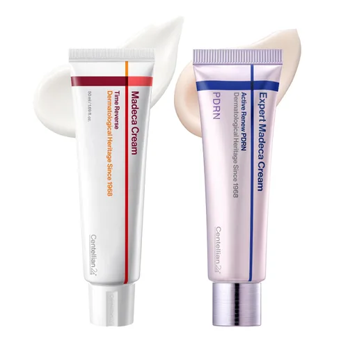 Vista 10 de CENTELLIAN 24 Madeca Cream Time Reverse 1.7 fl oz (2 piezas) + máscara de elevación intensiva (2ea) Signature Edition - Cica antienvejecimiento