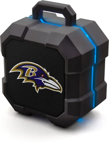 Vista 14 de SOAR NFL Shockbox - Altavoz Bluetooth inalámbrico LED, resistente al agua, IPX4, 5.0 Bluetooth con más de 5 horas de tiempo de reproducción, pequeño