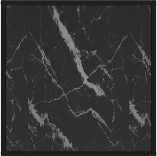 Vista 4 de Coffee Table Black 23.6x23.6 x13.8 Tempered Glass Living Room Center Table End Tables Tables Mesa De Centro para Sala for Park Dining Living Room