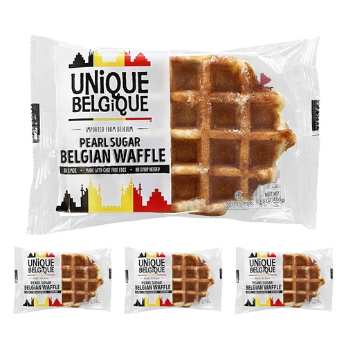 Vista 8 de Auténticos waffles belgas importados de azúcar de perlas (tradicionales, [2x] 3.53 onzas y [3x] 2.7 onzas de gofres)