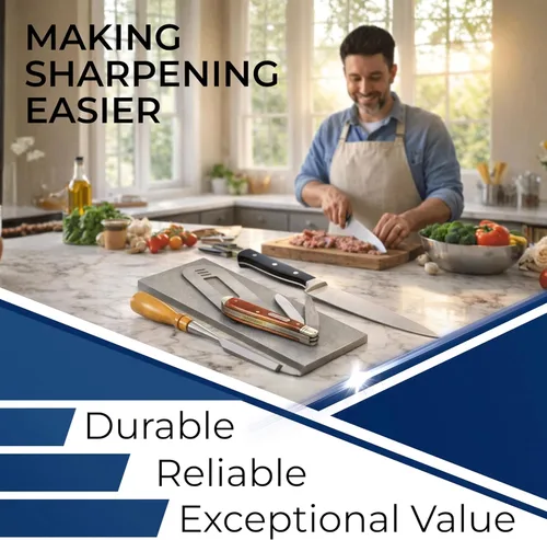 Vista 9 de Ultra Sharp Set Piedra de afilar de diamante – 8 x 3 Grano Grueso/medio/extra fino