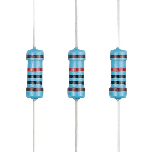 Vista 89 de 100 resistencias 1/2 W (0.5 Watt) ±1% tolerancia de película metálica, múltiples valores de resistencia opcional