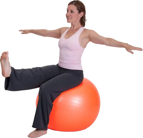 Vista 9 de Pelota de ejercicio (21.7-33.5 in) Duraform - Pelota de yoga, estabilidad resistente a las explosiones, equilibrio y soporta pilatos de 600 libras