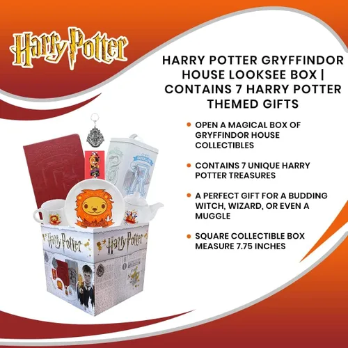 Vista 7 de Harry Potter Gryffindor House LookSee Box Contiene 7 regalos temáticos de Harry Potter