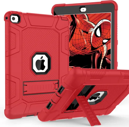 Vista 11 de TIMISM Funda para iPad Air 2, grado militar a prueba de golpes y a prueba de golpes con soporte Funda protectora resistente de 3 capas para iPad