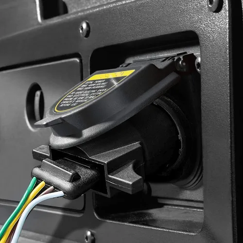 Vista 7 de Nilight Adaptador de remolque de hoja plana de 7 vías a 4 vías, carcasa de nailon resistente a prueba de agua, conector de cableado de 7 pines a 4