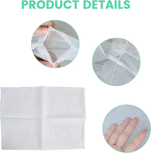 Vista 2 de EJWOX Bolsa de filtro para prensa de frutas y vino de capacidad de 1.6 galones, paquete de 2