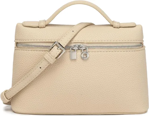 Vista 9 de Afashor Bolsos con asa superior de moda para mujer, bolso de hombro de cuero suave