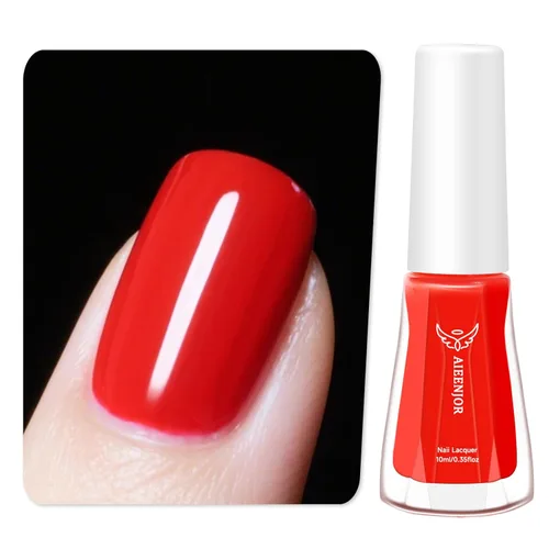 Vista 8 de Esmalte de uñas negro, esmalte de uñas de secado rápido, sin rayas, esmalte de uñas de larga duración para uñas de boda de otoño, manicura acogedora