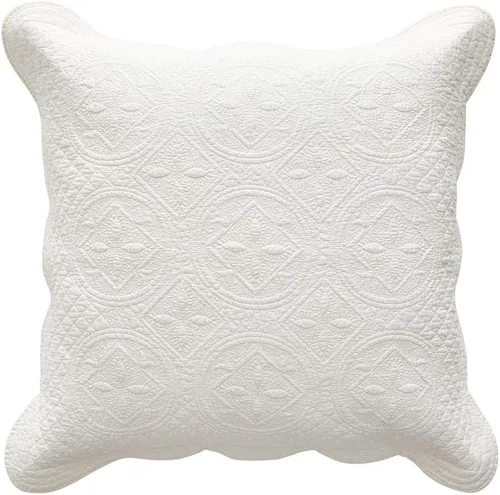Vista 10 de Calla Angel Sage Garden - Funda de almohada acolchada de algodón puro de lujo matelassé, estándar, 20 x 26 pulgadas, café