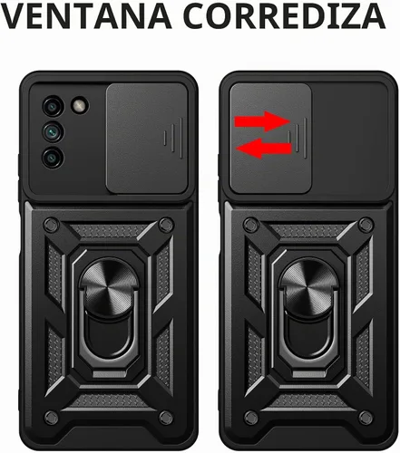 Vista 2 de Funda para Nokia G400 5G con [2 unidades] Protector de pantalla de vidrio templado, para Nokia G400 [Grado militar] Armadura protectora, con lente