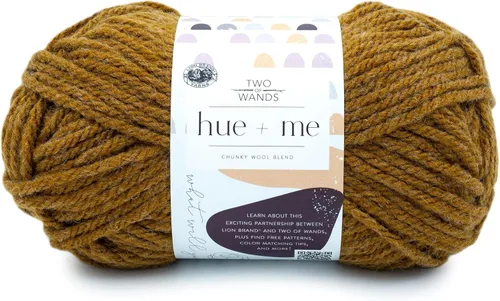 Vista 46 de Lion Brand Yarn, Hue + Me - Hilo grueso para tejer a ganchillo, tejer y manualidades, agave, 1 paquete
