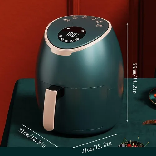 Vista 7 de Freidora de aire de 6.3 cuartos de galón, horno freidora de aire, freidora eléctrica de aire caliente, olla de horno caliente inteligente, pantalla