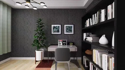 Vista 4 de Paquete de 6 paneles de espuma acústica de 12 x 12 x 2 pulgadas, paneles de pared acústicos con patrón de huevo, paneles de espuma acústica de Negro