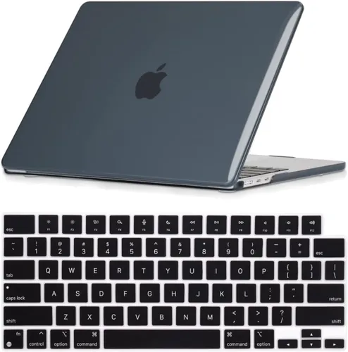 Vista 85 de Se7enline Compatible con MacBook Air 2025 de 15 pulgadas M4 M3 M2 para Mac Air de 15.3 pulgadas M4 M3 M2 Chip Modelo A2941/A3114/A3241 Funda Gris