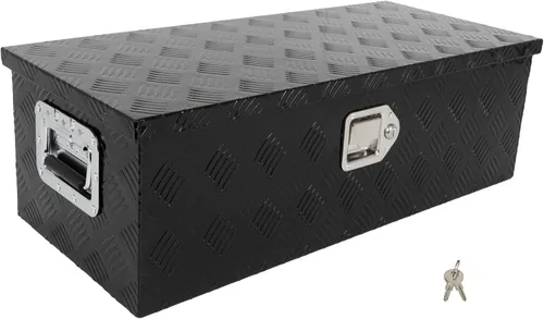 Vista 18 de SCITOO - Caja de herramientas de aluminio de 18 pulgadas de plata resistente para cama de camión, caja de herramientas para remolque de RV