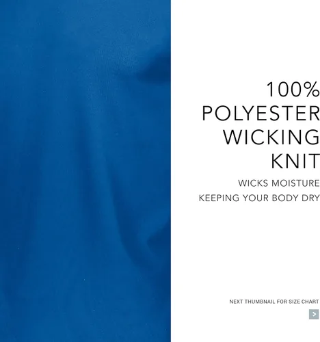 Vista 6 de Augusta Sportswear playera mangas largas con cuello alto, para hombres